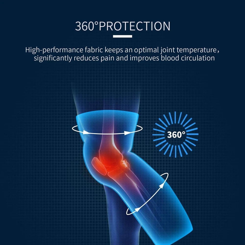 Anti‑Slip Long Knee Sleeve – Compression Support for Running & Training