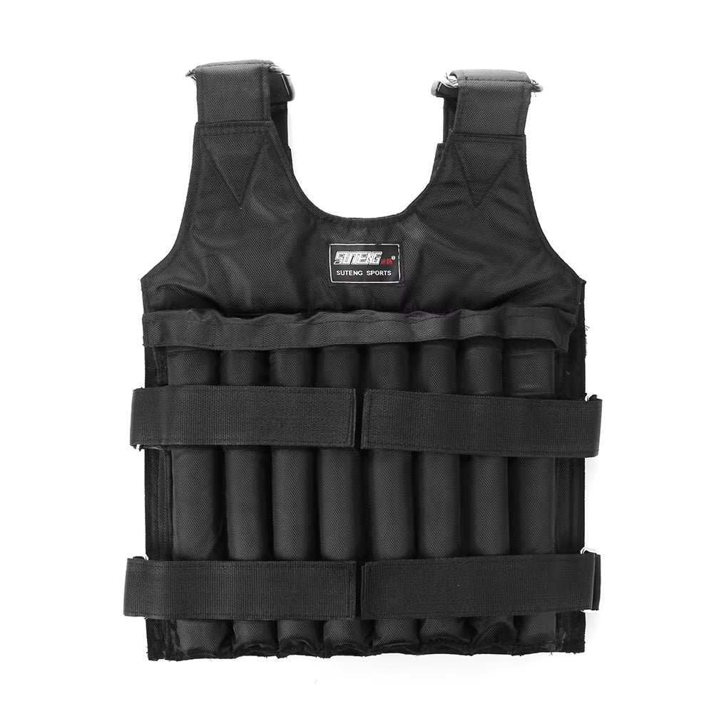 Heavy‑Duty Weighted Workout Vest – 1–50kg Adjustable Training Weight Jacket