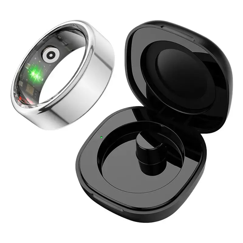 BRILO T07 Steel Smart Ring – Sleep, Activity & Health Insights