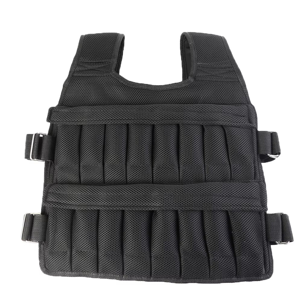 Heavy‑Duty Weighted Workout Vest – 1–50kg Adjustable Training Weight Jacket