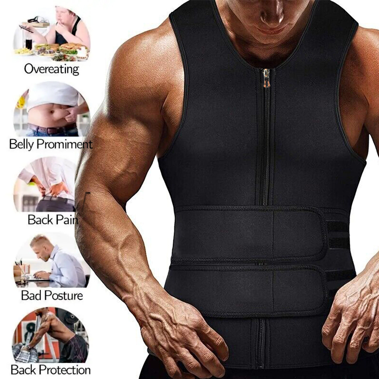 Double‑Strap Training Compression Vest