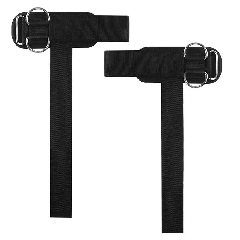 Double D Ring Anti Slip Pull Up Grip Belt Training Wristband