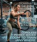Max4Out Cordless Weighted Battle Ropes – Pro HIIT Air Ropes for Small‑Space Training