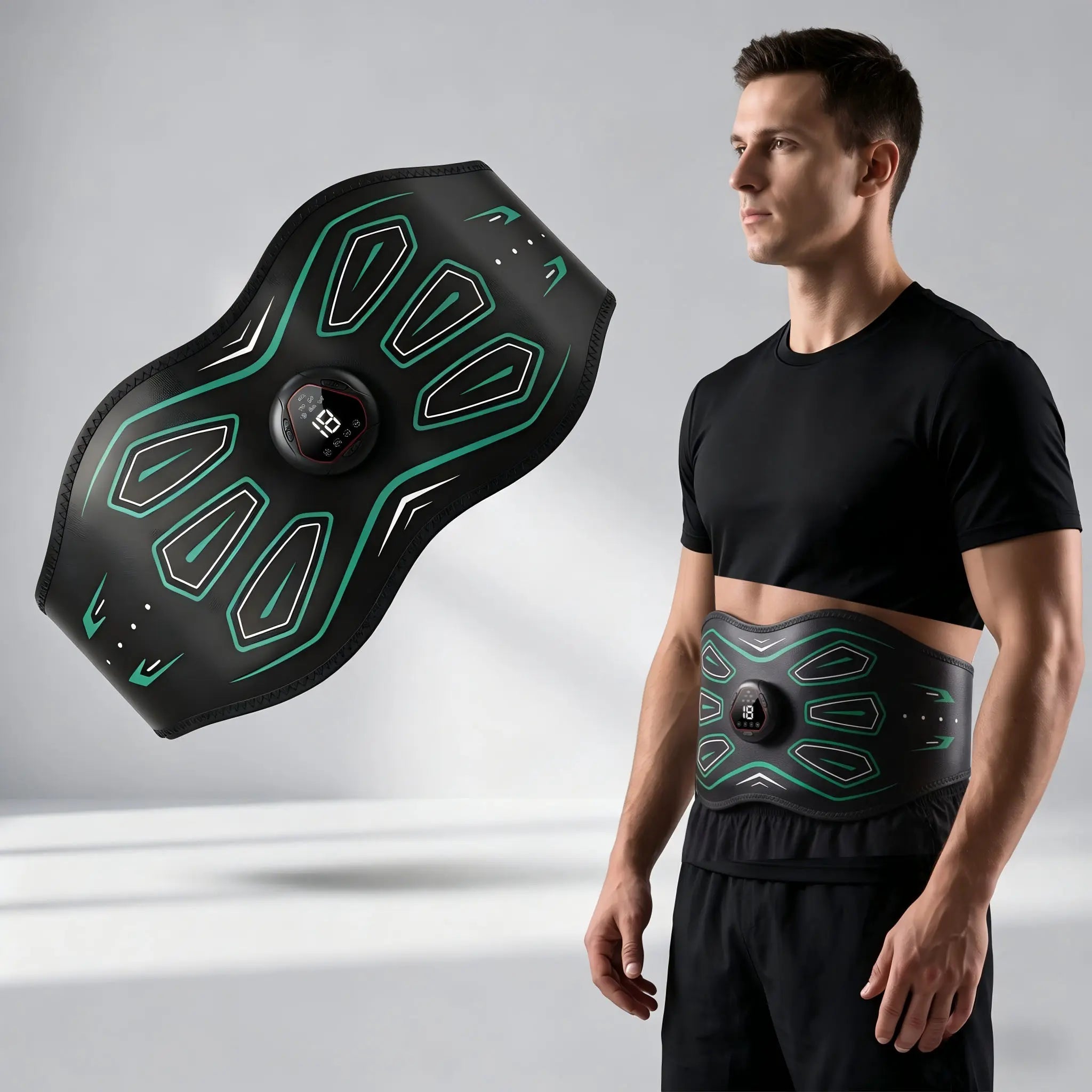 2026 Dual‑Zone Ab & Arm Trainer – 6 Modes, 18 Intensity Levels