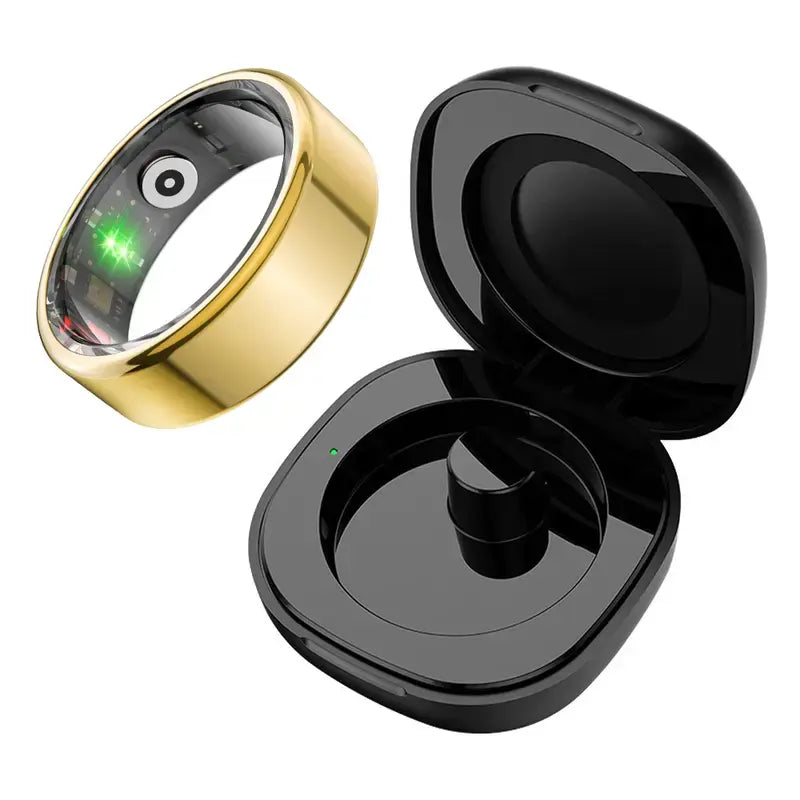 BRILO T07 Steel Smart Ring – Sleep, Activity & Health Insights