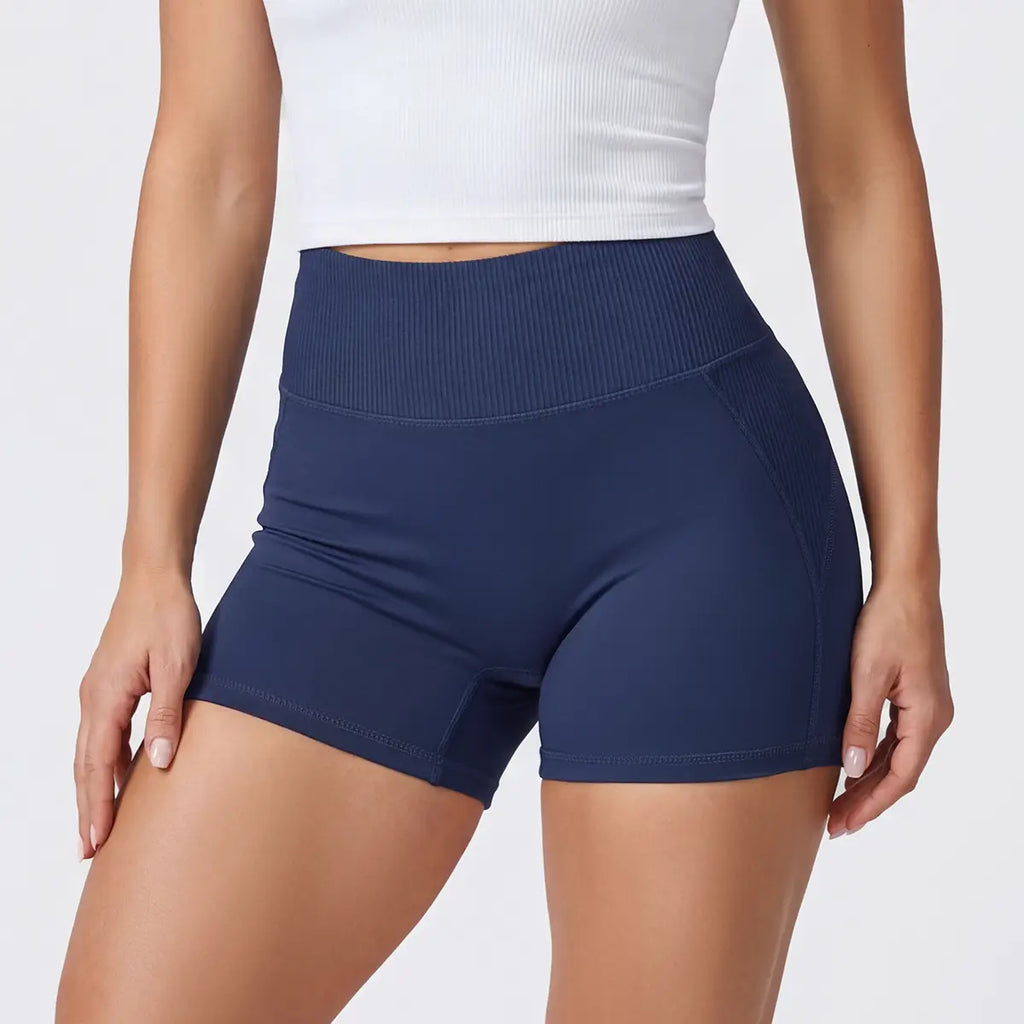 OYV Women'S Workout Shorts Butt Lifting High Waist Yoga Athletic Gym Seamless Shorts