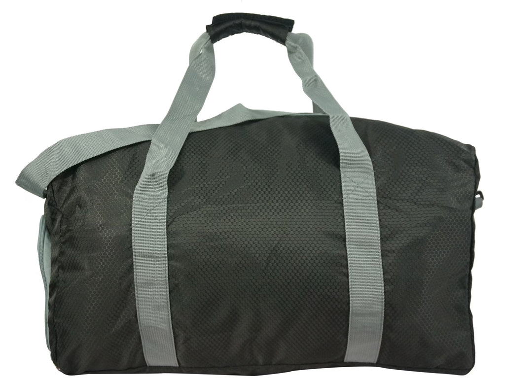 28" Foldable Travel Duffel Bag – Lightweight, Durable Gym & Weekender Bag with Shoe Compartment (Black)
