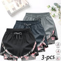 3‑Pack Women’s 2‑in‑1 Camo Running Shorts – Quick‑Dry, Anti‑Chafe Activewear