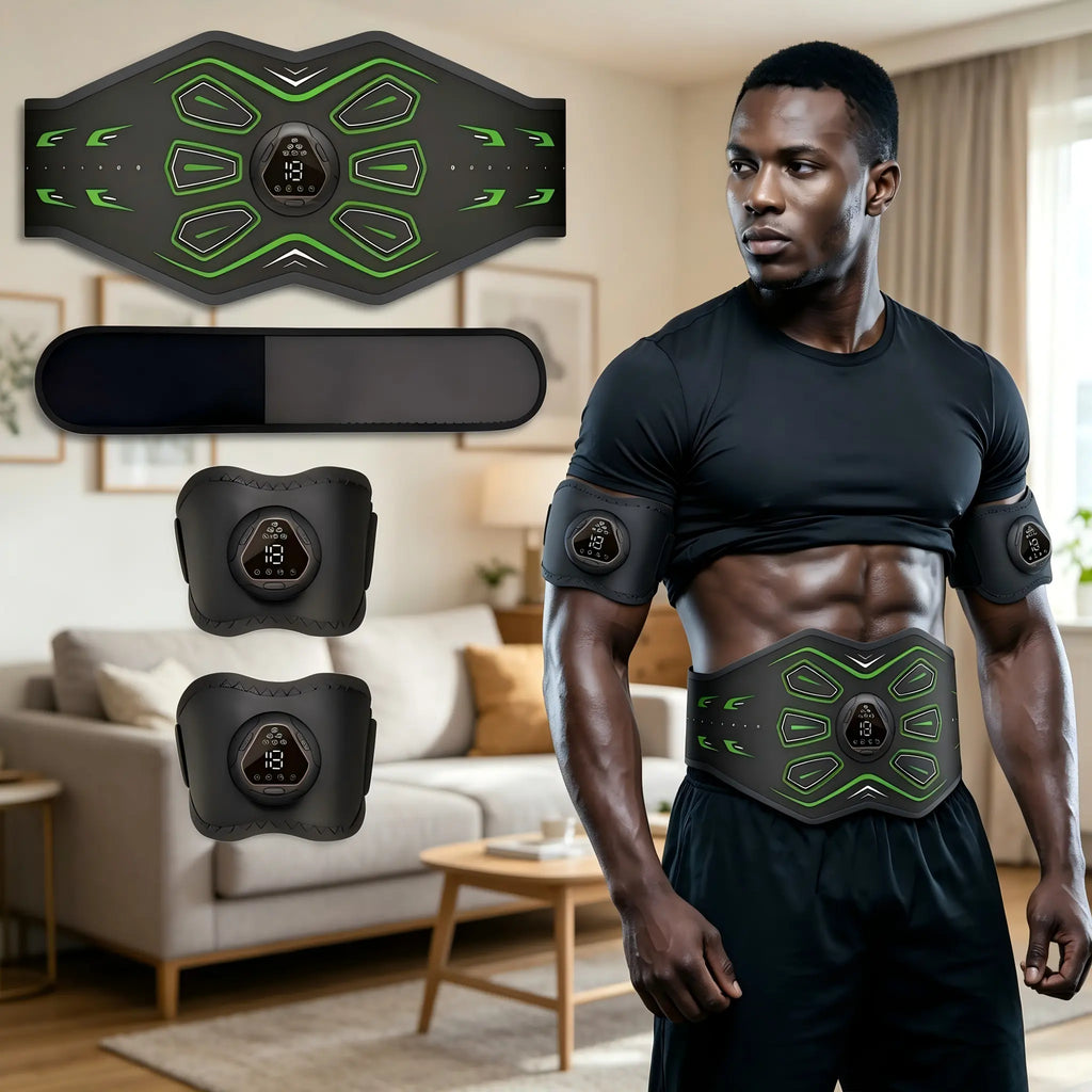 2026 Dual‑Zone Ab & Arm Trainer – 6 Modes, 18 Intensity Levels