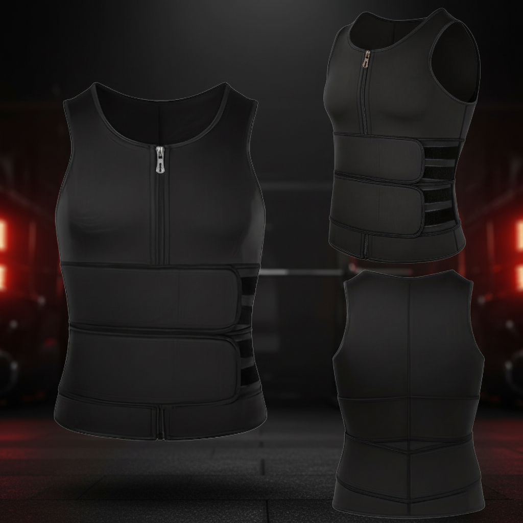 Men's Compression Vest - Bold Gym Background