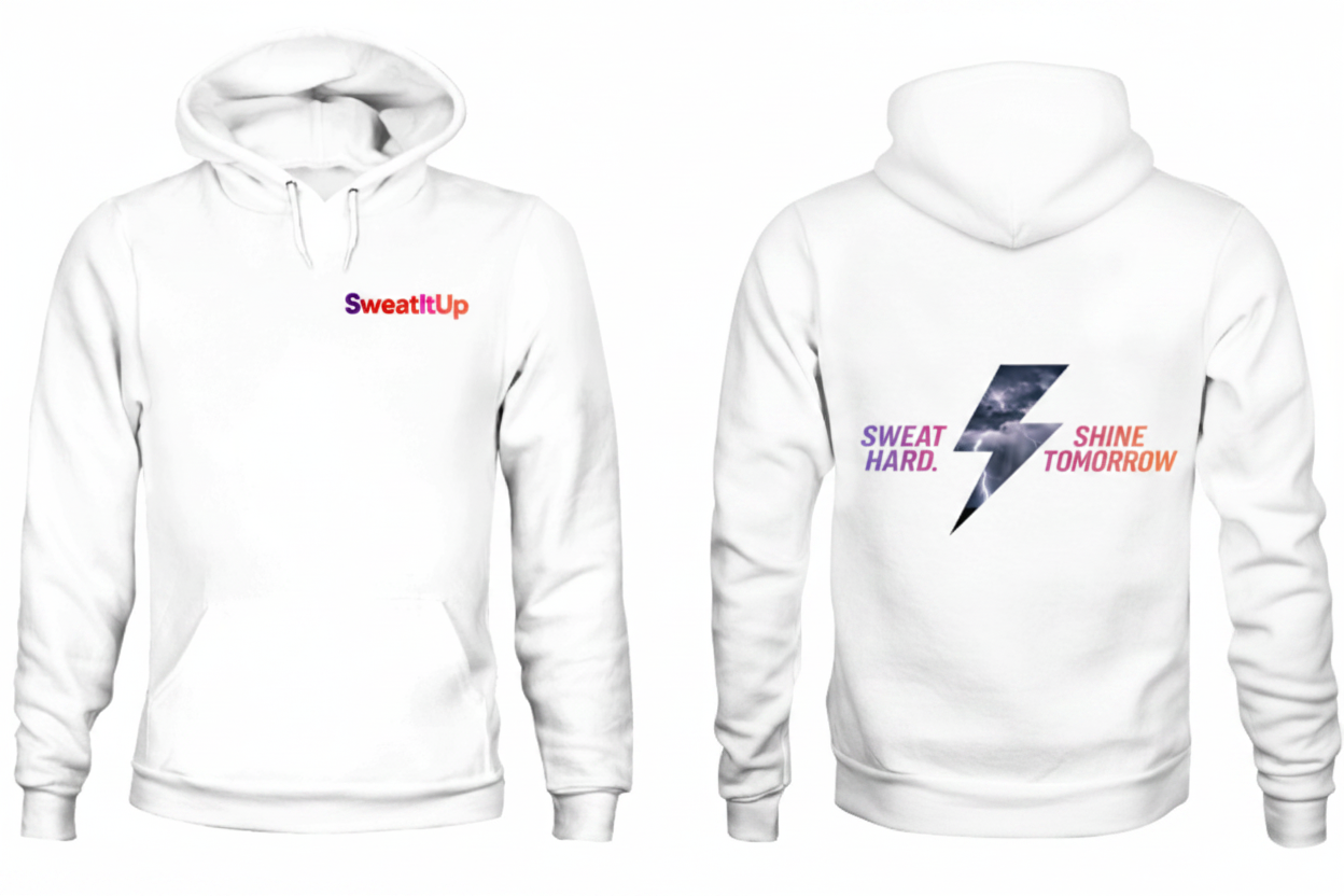SweatItUp Hoodie Front & Back